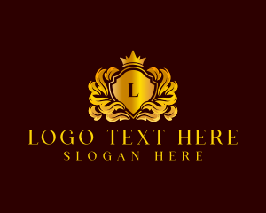 Shield - Premium Shield Crown logo design