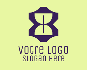 Violet Hourglass Number Eight Logo