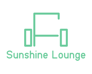 Green Sofa Lines logo design