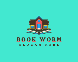 Book - Book Learning Preschool logo design