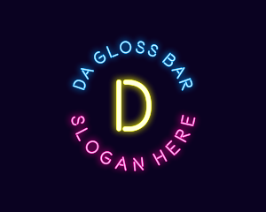 Neon Music Bar logo design