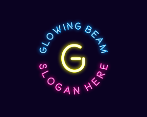 Neon Music Bar logo design