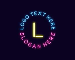 Light - Neon Music Bar logo design