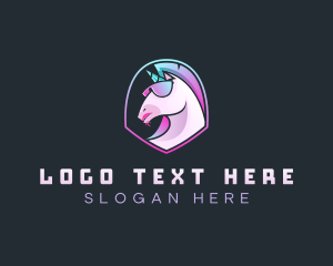 Stallion - Unicorn Glasses Gamer logo design