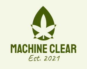Herbal Medicine - Cannabis Oil Extract logo design