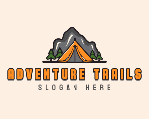 Mountain Camping Exploration logo design