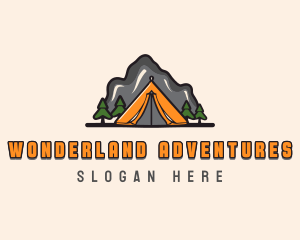 Mountain Camping Exploration logo design