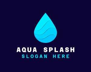 Water Sanitizer Drop logo design