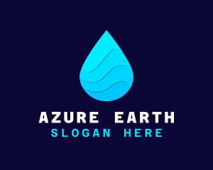 Water Sanitizer Drop logo design