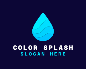 Water Sanitizer Drop logo design