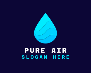 Water Sanitizer Drop logo design