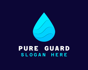 Sanitizer - Water Sanitizer Drop logo design