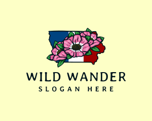 Wild Rose Iowa logo design