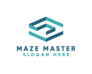 Generic Geometric Maze logo design