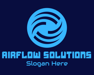 Generic Blue Wave Circle logo design