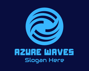 Generic Blue Wave Circle logo design