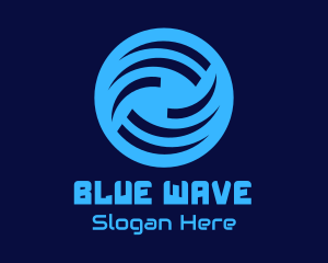 Generic Blue Wave Circle logo design