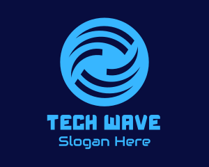 Generic Blue Wave Circle logo design