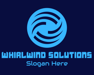 Tornado - Generic Blue Wave Circle logo design