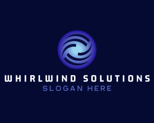 Generic Blue Wave Circle logo design