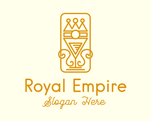 Royal Cocktail Glass logo design