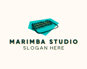 Marimba - African Marimba Instrument logo design
