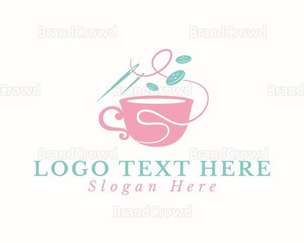 Sewing Cup Needle Logo