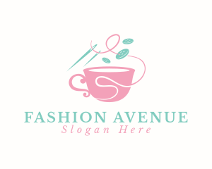 Garments - Sewing Cup Needle logo design