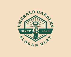 Landscaping Shovel Plant logo design