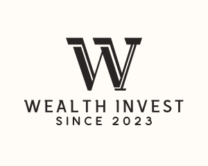Invest - Masculine Serif Business logo design