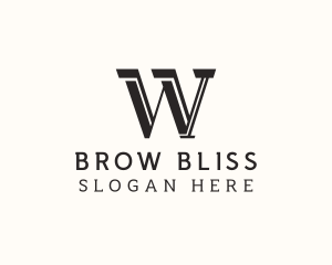 Masculine Serif Business logo design