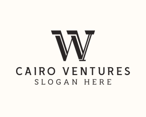 Masculine Serif Business logo design