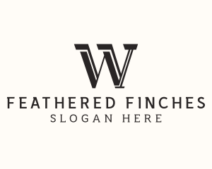 Masculine Serif Business logo design