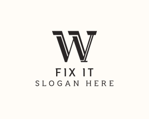 Masculine Serif Business logo design