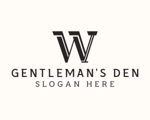 Masculine Serif Business logo design