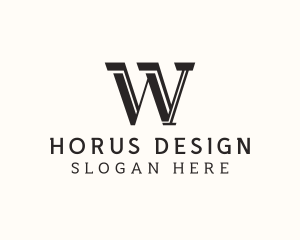 Masculine Serif Business logo design