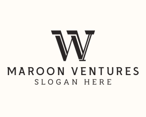 Masculine Serif Business logo design