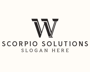 Masculine Serif Business logo design