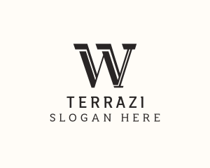 Masculine Serif Business logo design