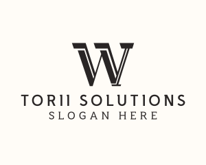 Masculine Serif Business logo design