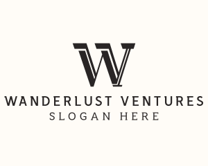 Masculine Serif Business logo design