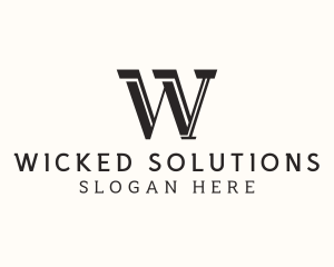 Masculine Serif Business logo design