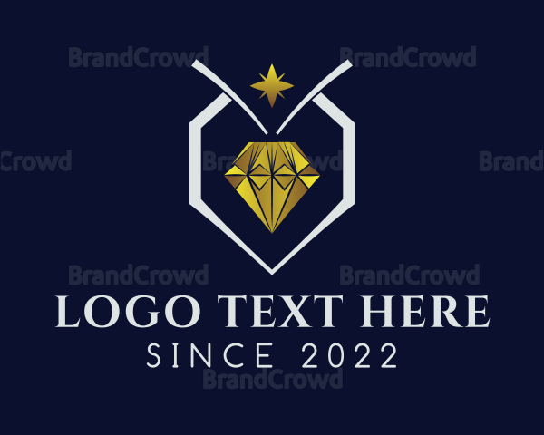 Diamond Jewelry Mining Logo