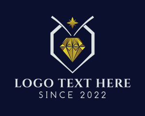 Precious - Diamond Jewelry Mining logo design