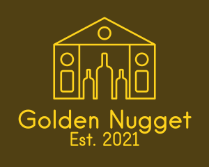 Golden Liquor House  logo design