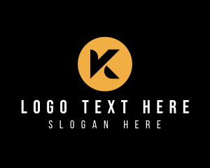 Alphabet - Circle Startup Corporate Letter K logo design