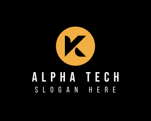 Alphabet - Circle Startup Corporate Letter K logo design