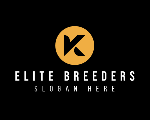 Circle Startup Corporate Letter K logo design