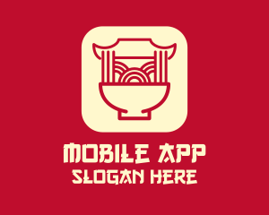 Noodle House Mobile App logo design