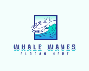 Tsunami Ocean Wave logo design